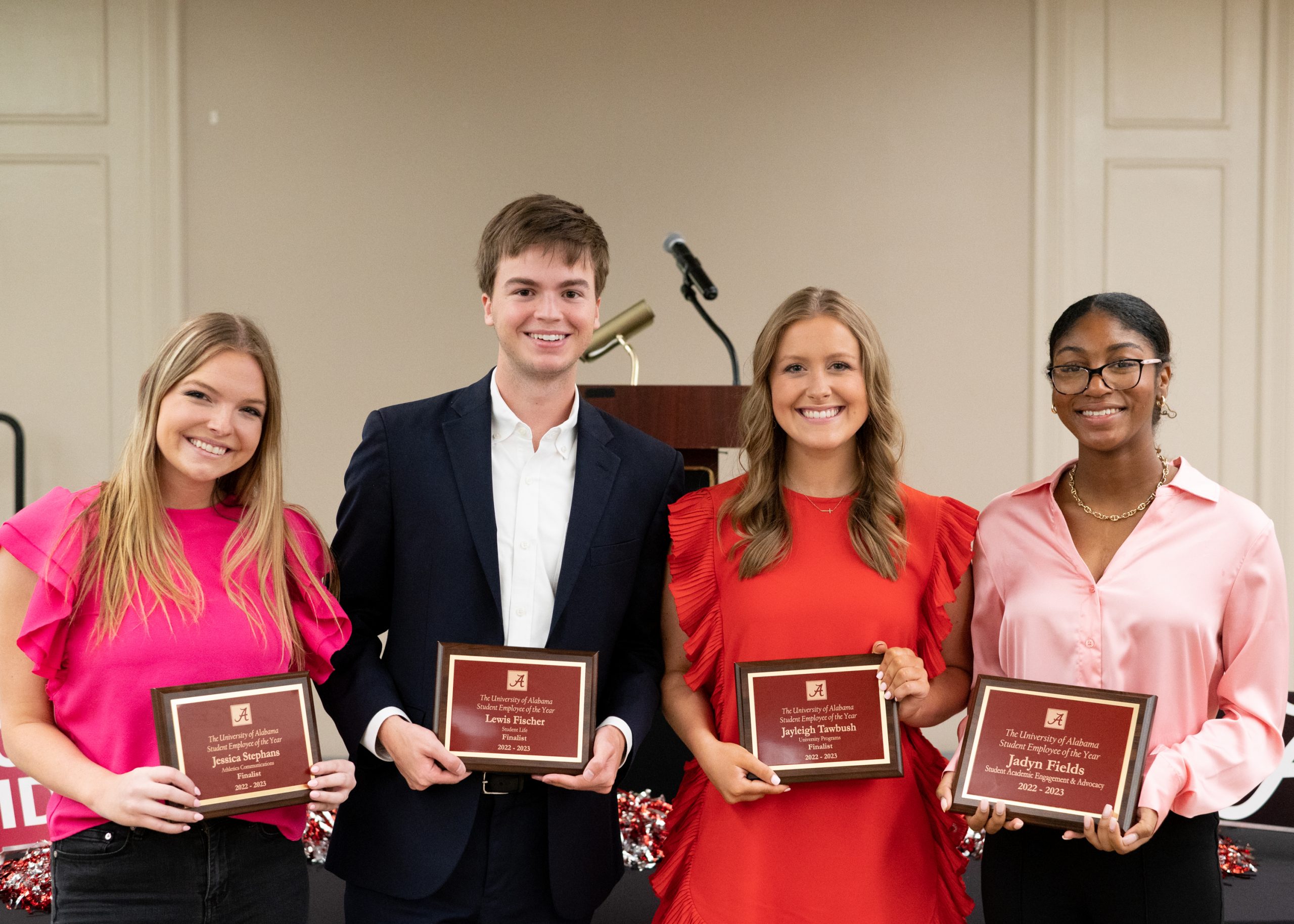 Jessica Stephans, Lewis Fischer, Jayleigh Tawbush, and Jadyn Fields (left to right)